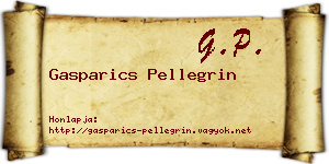 Gasparics Pellegrin névjegykártya